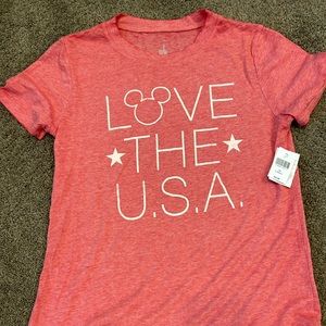 Disney- Love the USA tee, NWT Size XS